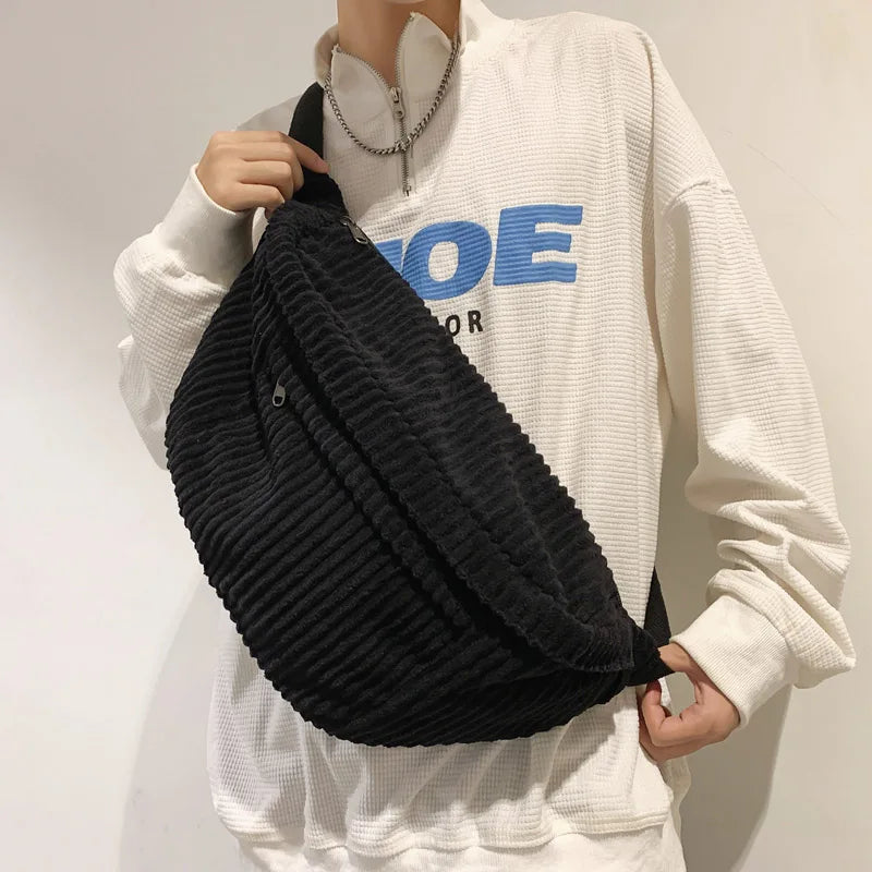Corduroy Crossbody Tas – Trendy, Ruim & Comfortabel