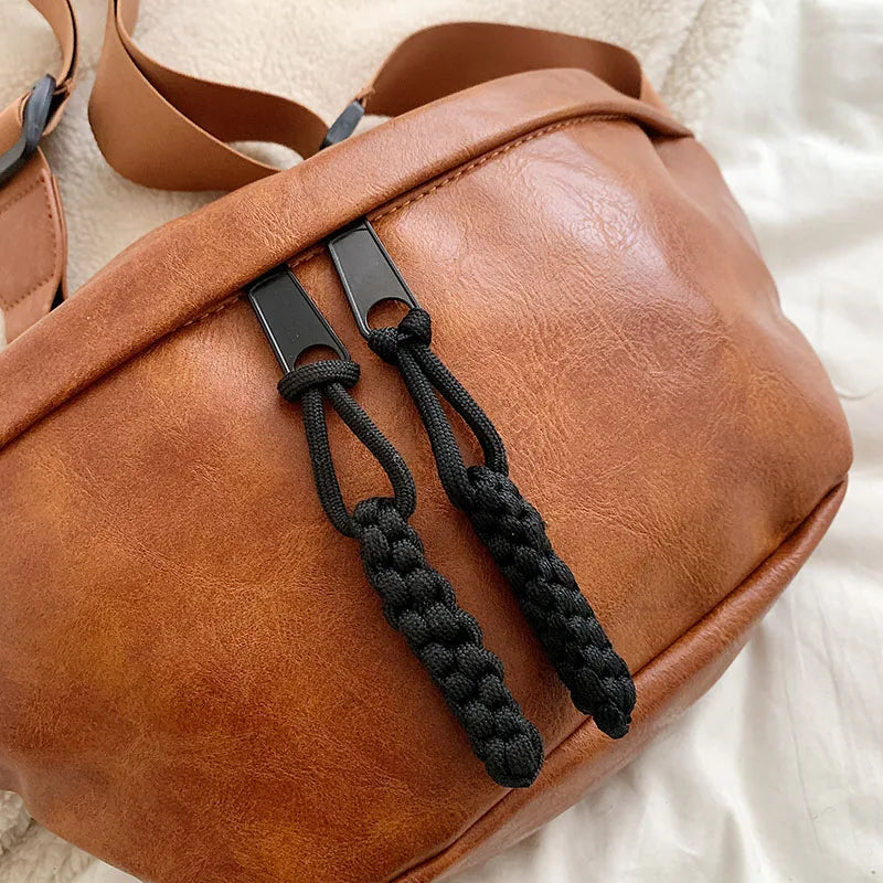Leren Heuptas – Stoere Crossbody Tas met Verstelbare Band