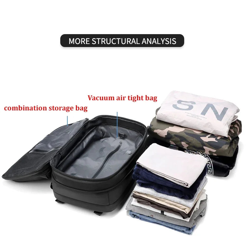 Waterdichte Anti-Diefstal Laptop Reis Rugzak – 40L Reistas met USB Poort & TSA Slot