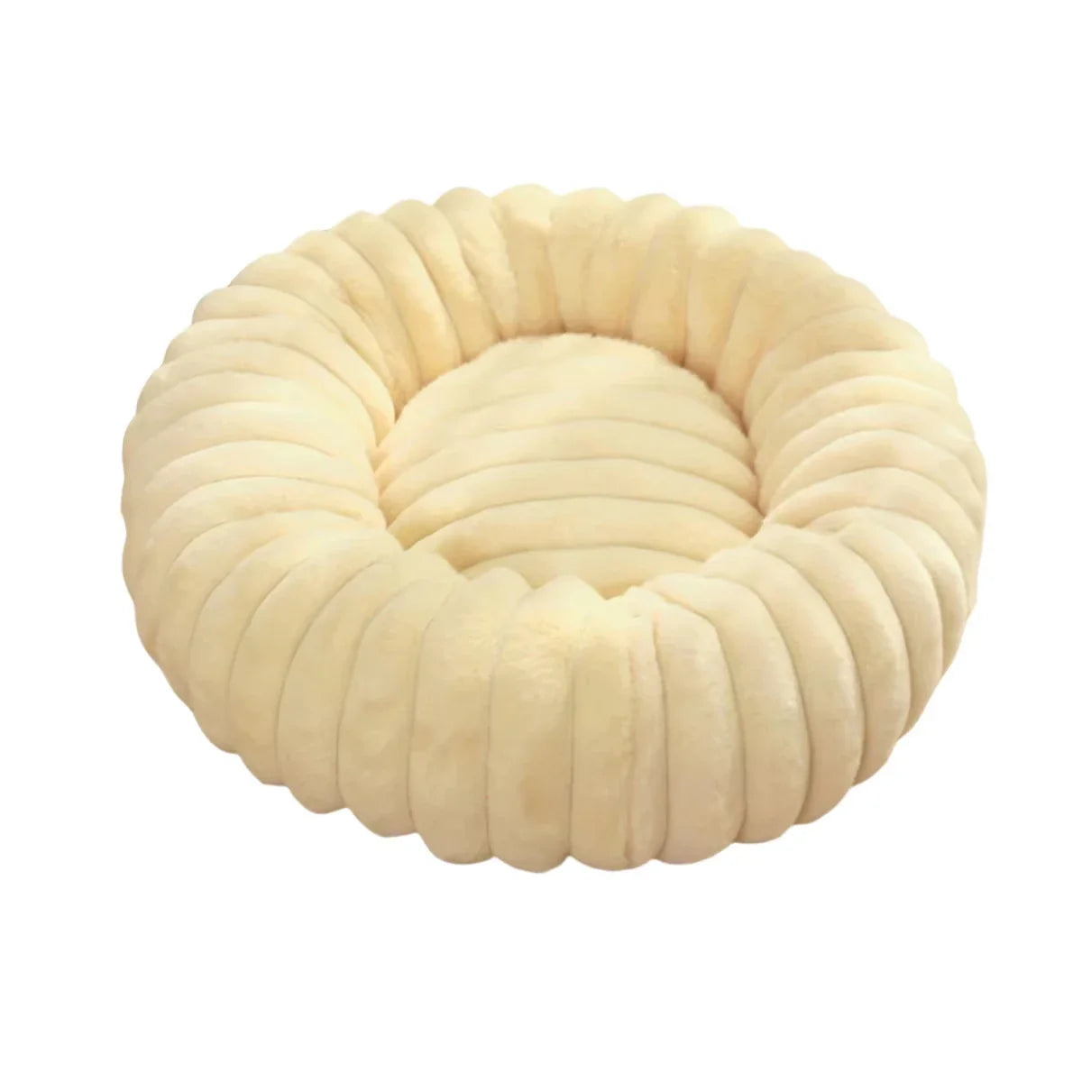 Corduroy Donut Hondenmand & Kattenmand – Zachte Fluffy Huisdiermand