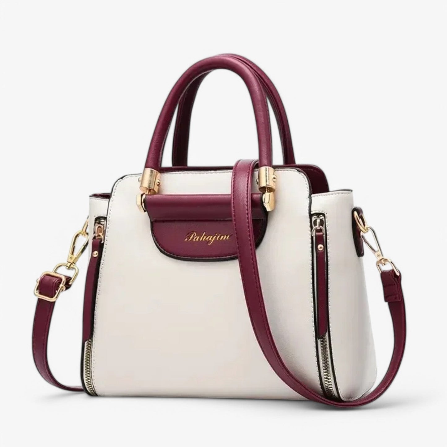 Chique Handtas met Contrastkleuren – Stijlvol & Functioneel
