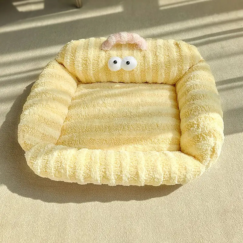 Fluffy Hondenmand & Kattenmand – Zachte Huisdiermand met Schattig Design