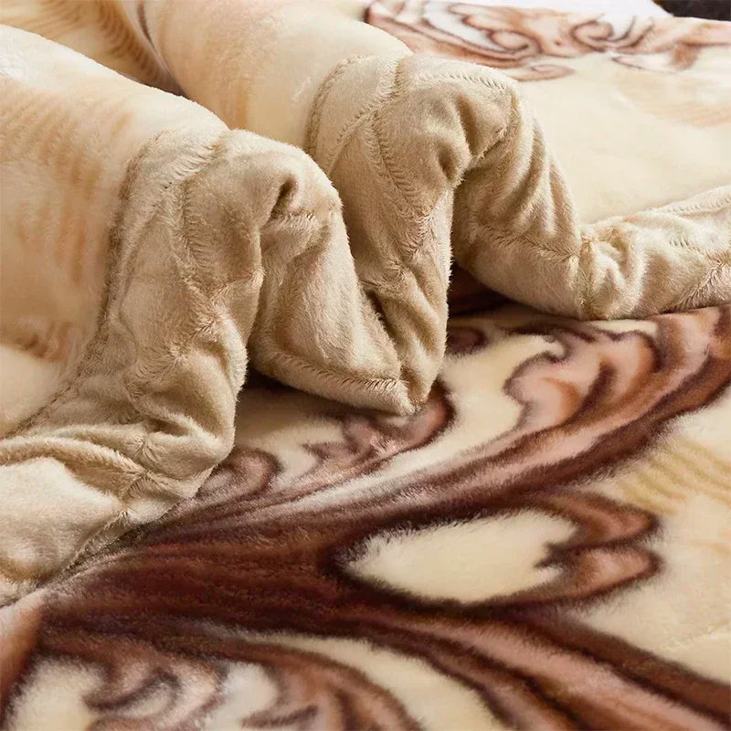 Luxe Winterdeken – Extra Dikke Fleece Plaid met Klassiek Design