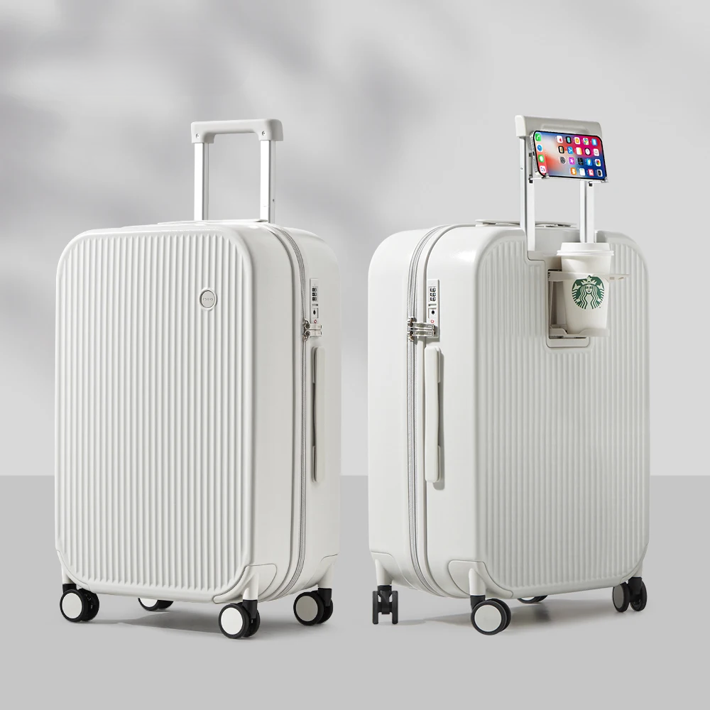 Handbagage Koffer met USB-poort & Tablet Houder – 20/24 Inch – Waterdicht & TSA-slot – Lichtgewicht