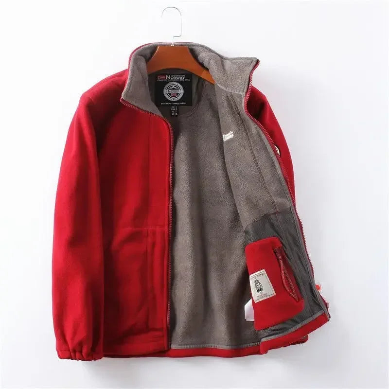 Warme Fleece Jas Heren & Dames – Zachte Winterjas met Comfortabele Voering