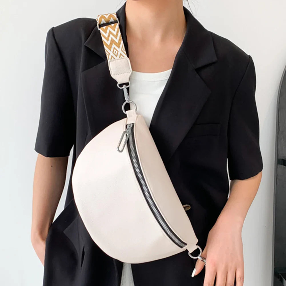 Trendy Crossbody Tas met Brede Schouderband – Stijlvol & Comfortabel