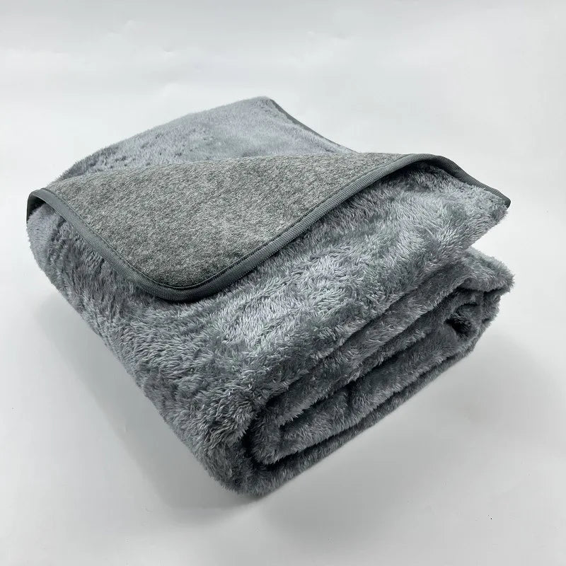 Elektrische Deken Grijs – Verwarmde Fleece Deken met Timer en Warmtestanden