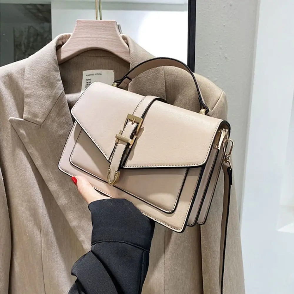 Chique Crossbody Schoudertas met Gespsluiting – Elegant & Praktisch