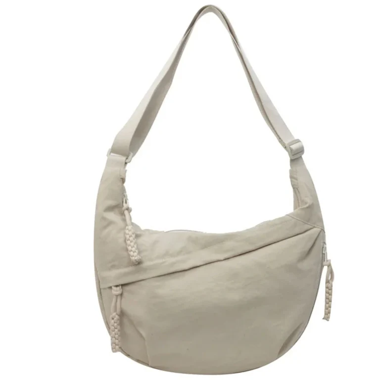 Beige Hobo Crossbody Tas – Ruim, Stijlvol & Comfortabel