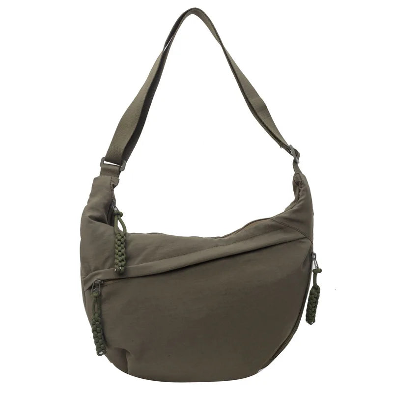 Beige Hobo Crossbody Tas – Ruim, Stijlvol & Comfortabel