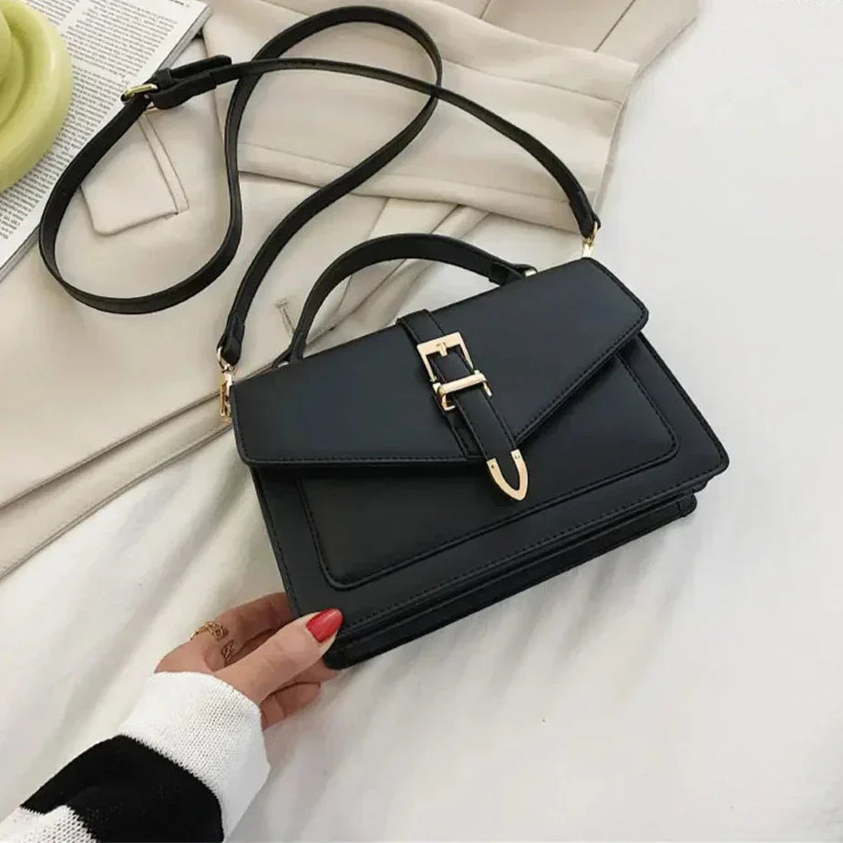 Chique Crossbody Schoudertas met Gespsluiting – Elegant & Praktisch