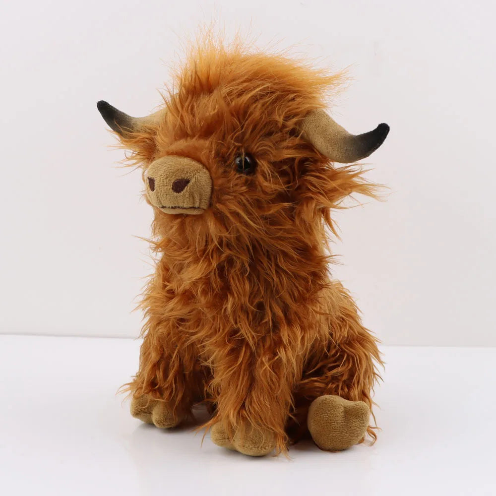 Highland Cow Knuffel – Realistisch & Zacht Pluche Knuffeldier 29 cm