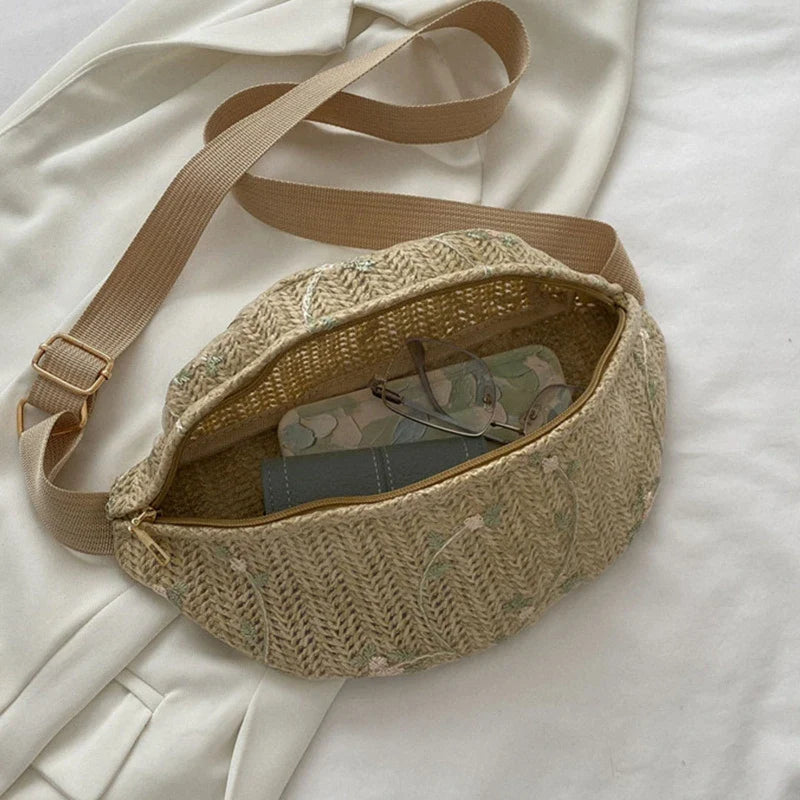 Rieten Heuptas – Zomerse & Trendy Crossbody Tas