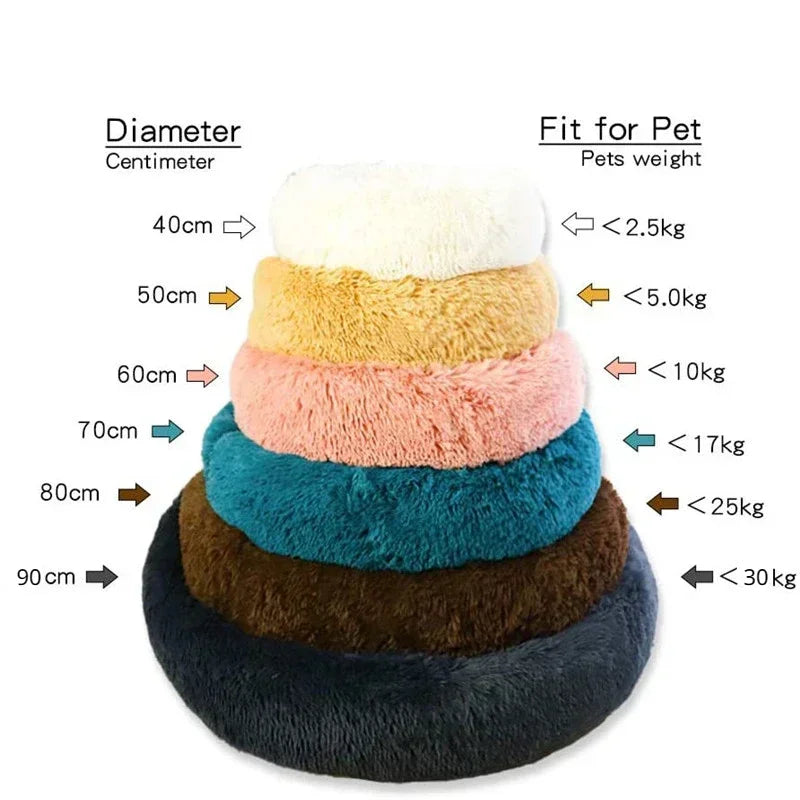 Donut Huisdiermand – Fluffy Kattenmand & Hondenmand met Anti-Stress Effect