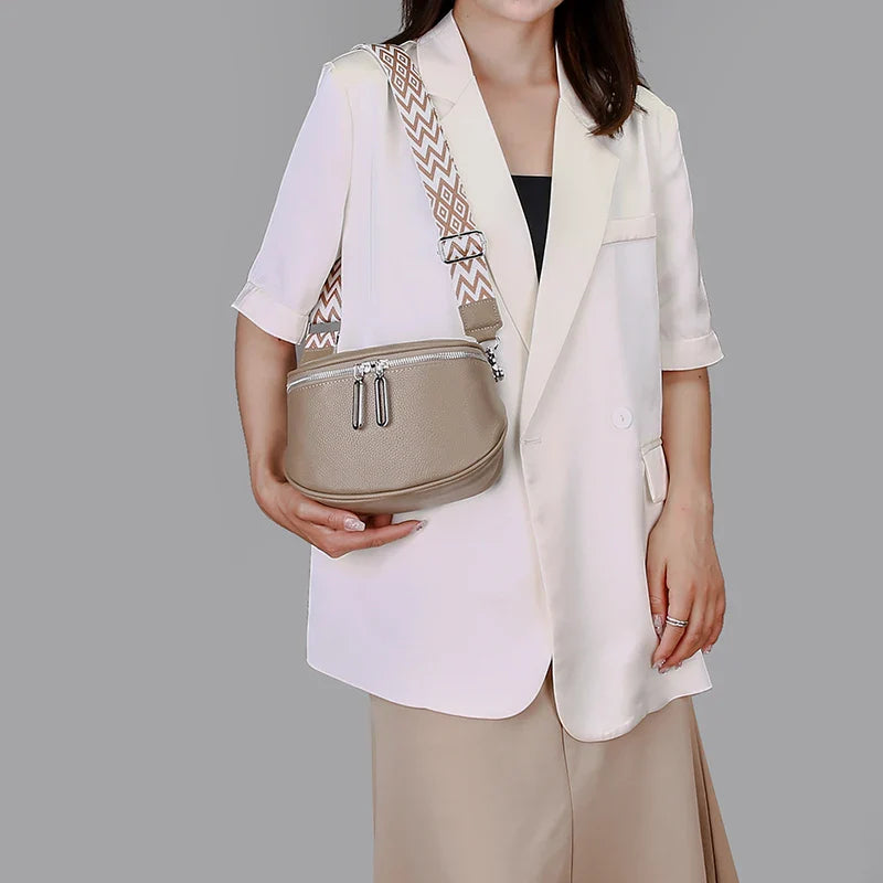 Elegante Crossbody Heuptas – Luxe Schoudertas met Unieke Band