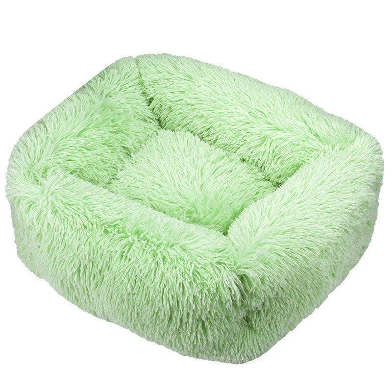 Donut Hondenmand & Kattenmand – Zachte Fluffy Huisdiermand in Meerdere Kleuren