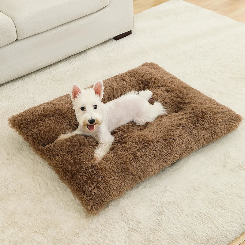 Fluffy Hondenmat & Kattenmat – Rechthoekig Comfort Kussenbed