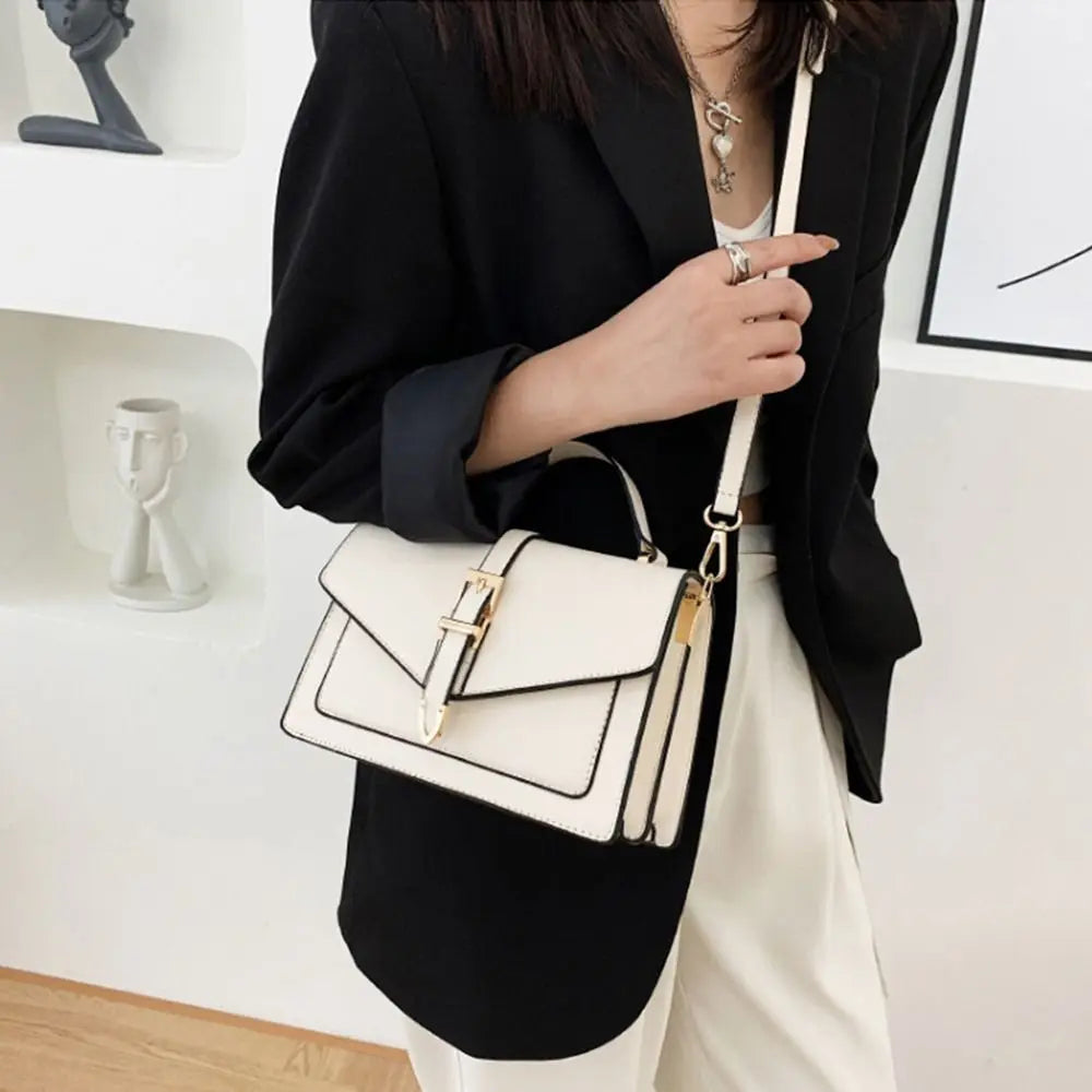 Chique Crossbody Schoudertas met Gespsluiting – Elegant & Praktisch