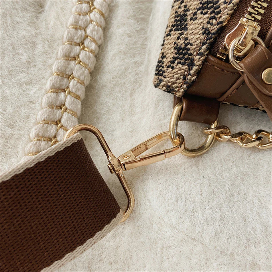 Pied-de-Poule Heuptas & Crossbody – Trendy Fanny Pack met Ruitpatroon – Chic & Praktisch