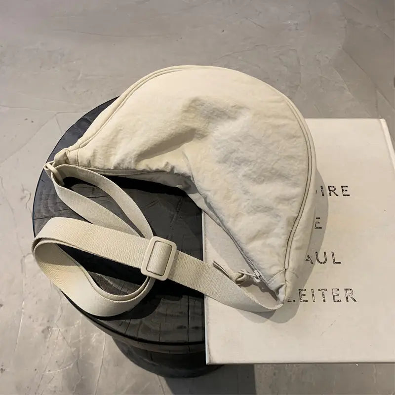 Schoudertas Dames – Halve Maan Model – Katoen Canvas – Verstelbare Band – Meerdere Kleuren