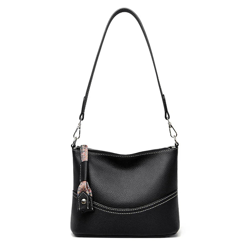 Schoudertas & Crossbody Bag β Zwart | Dames Handtas met Brede Band