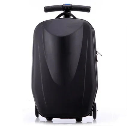 Reiskoffer met Step – Handbagage Trolley Koffer met Ingebouwd Scooter Systeem