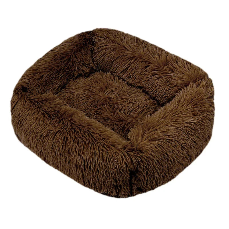 Donut Hondenmand & Kattenmand – Zachte Fluffy Huisdiermand in Meerdere Kleuren