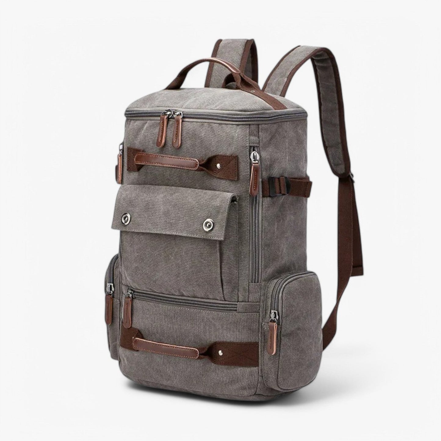 Vintage Canvas Rugzak – Stevige Heren & Dames Backpack met Laptopvak