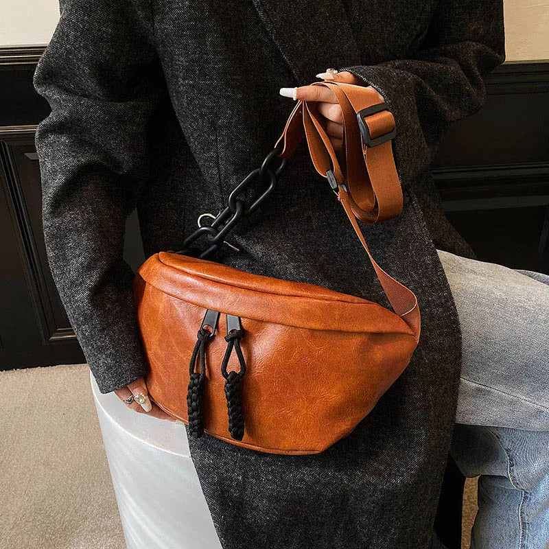 Leren Heuptas – Stoere Crossbody Tas met Verstelbare Band