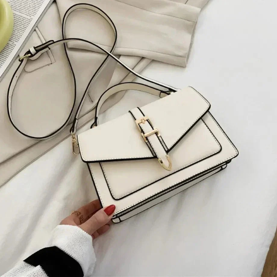 Chique Crossbody Schoudertas met Gespsluiting – Elegant & Praktisch