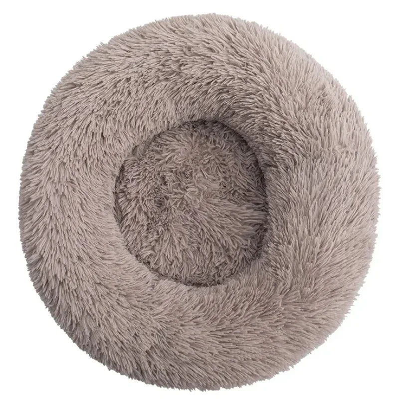 Ronde Donut Hondenmand & Kattenmand – Zachte Fluffy Huisdiermand