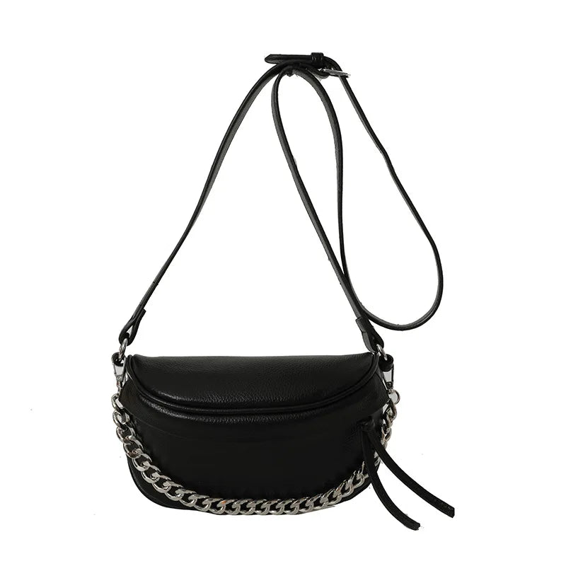 Trendy Crossbody Heuptas met Schakelketting – Chic & Praktisch