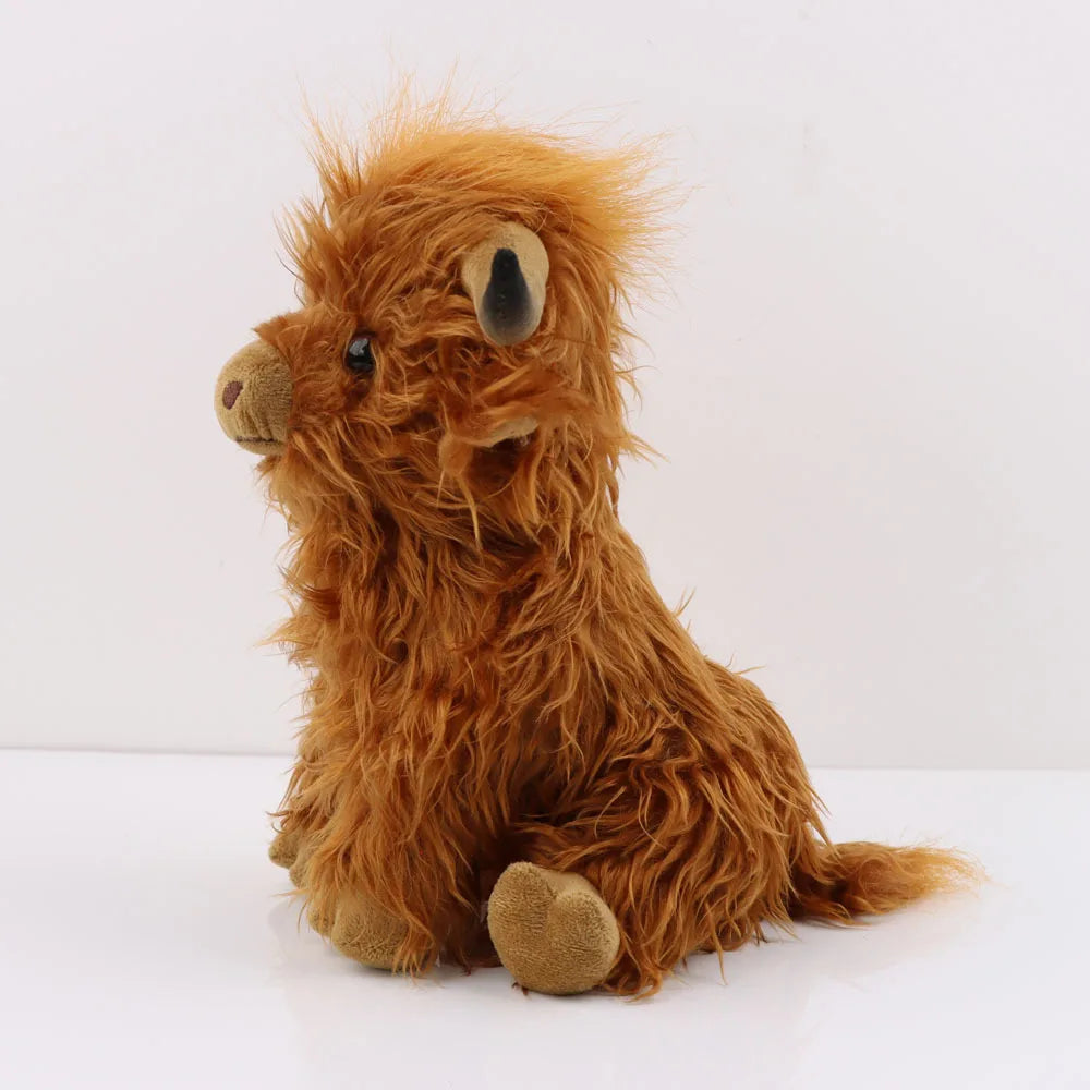 Highland Cow Knuffel – Realistisch & Zacht Pluche Knuffeldier 29 cm