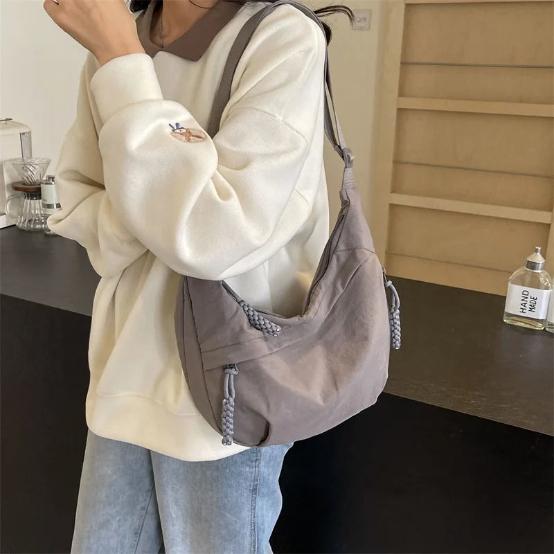 Beige Hobo Crossbody Tas – Ruim, Stijlvol & Comfortabel