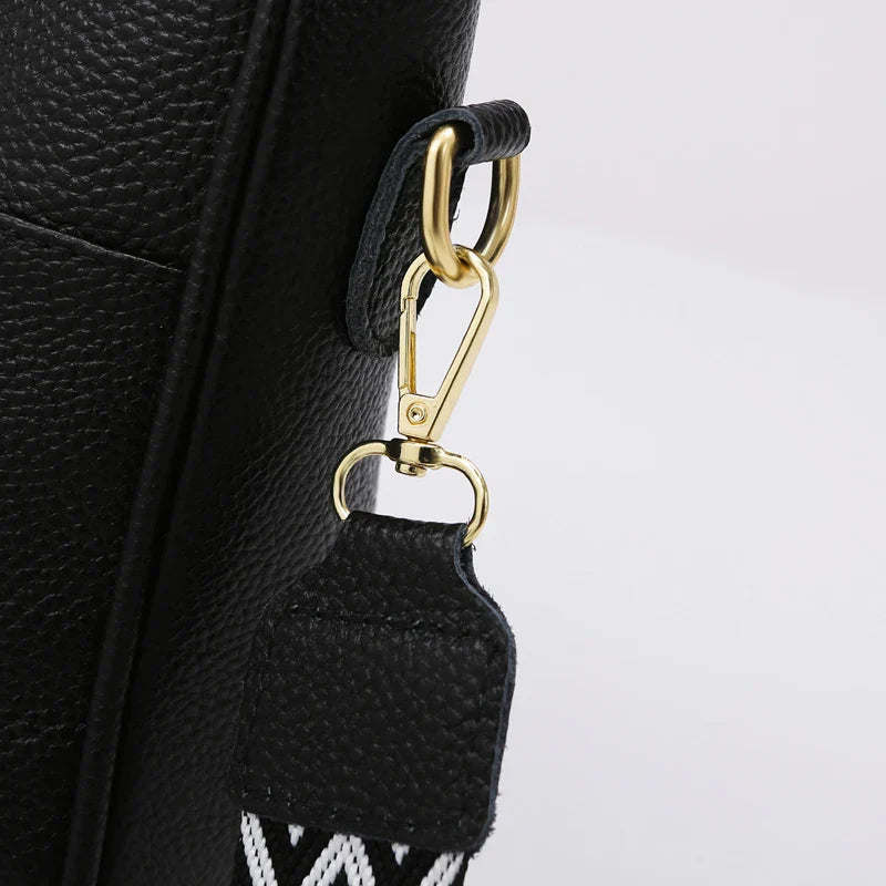 Dames Schoudertas met Brede Strap – Stijlvolle Crossbody Tas met Ruime Vakken