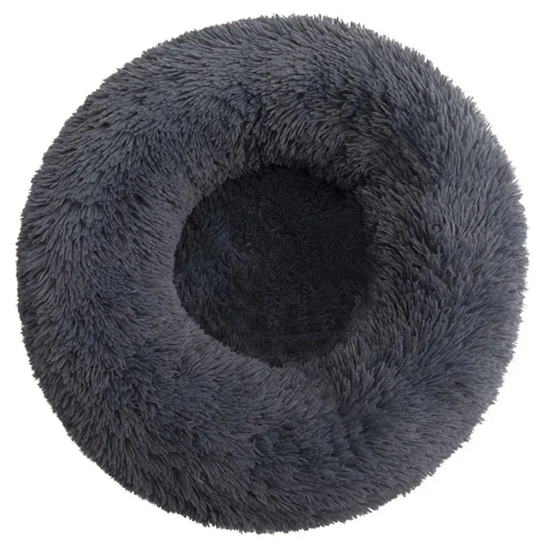 Ronde Donut Hondenmand & Kattenmand – Zachte Fluffy Huisdiermand