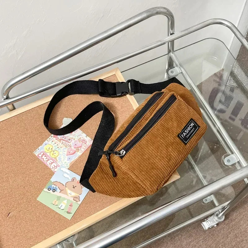Witte Crossbody Heuptas – Sportief, Ruim & Comfortabel