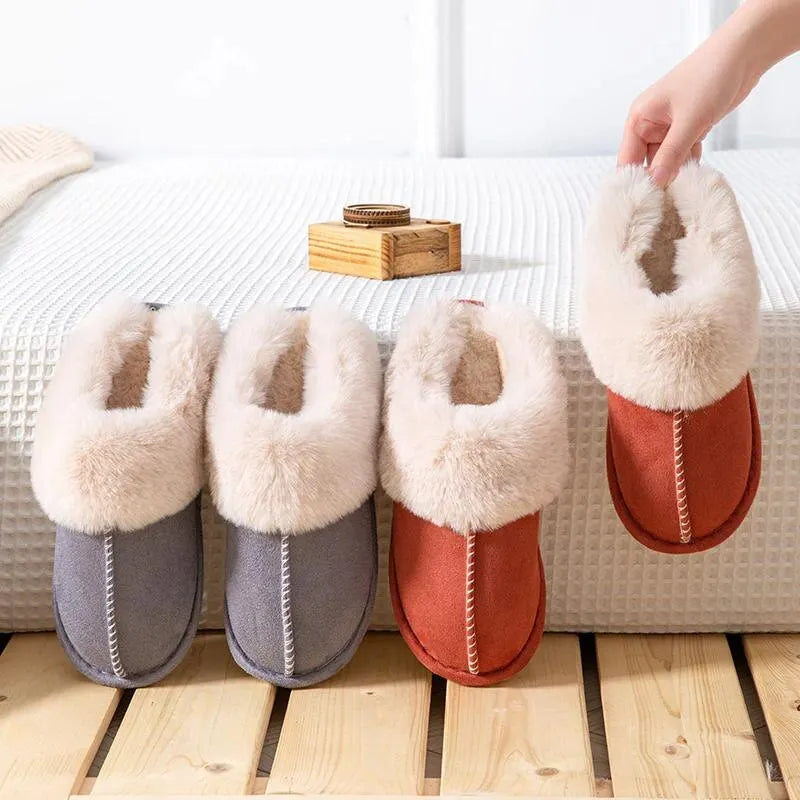 Dames Pantoffels met Bontvoering – Warme en Comfortabele Winter Slippers