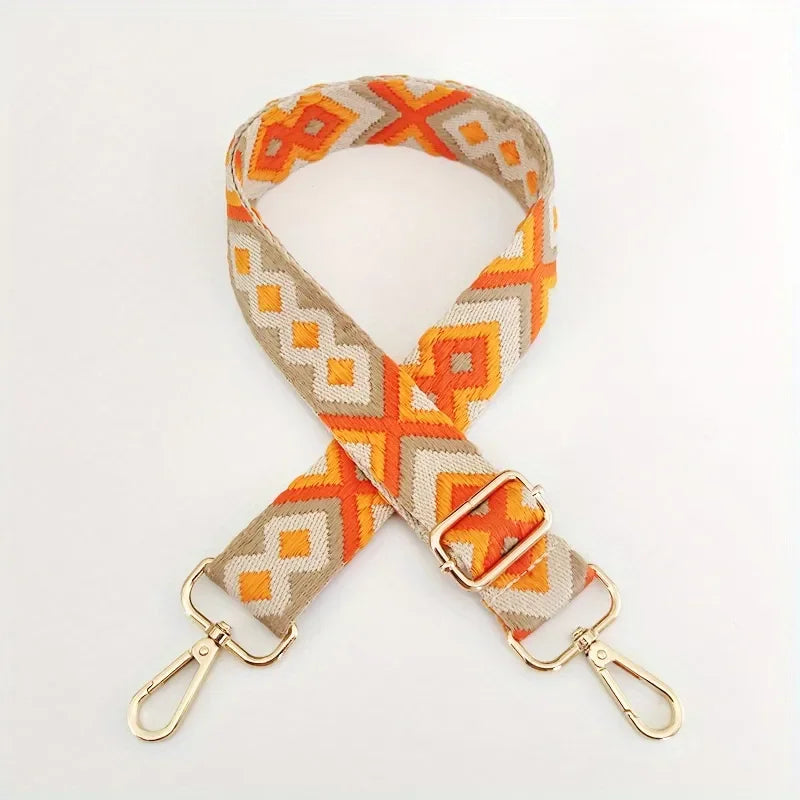 Verstelbare Tasriem met Aztec Print – Stijlvol & Comfortabel