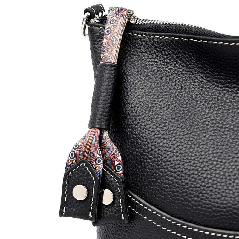 Schoudertas & Crossbody Bag β Zwart | Dames Handtas met Brede Band
