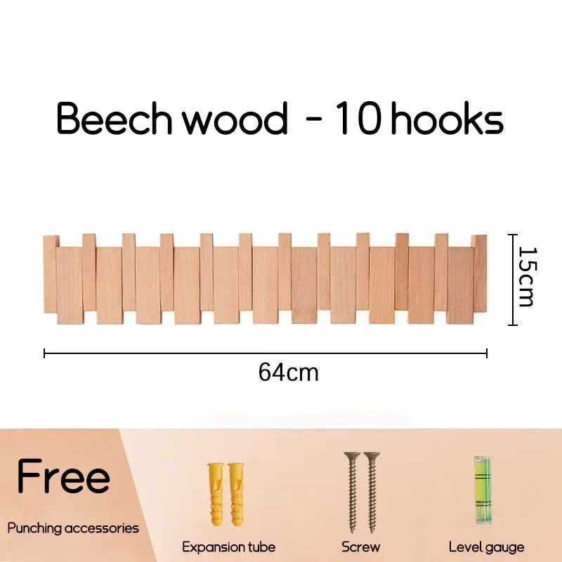 Porte-manteau mural en noyer noir, crochet à vêtements en bois massif, porte d'entrée, porte-manteau, décoration de maison, meubles Ds, livraison directe