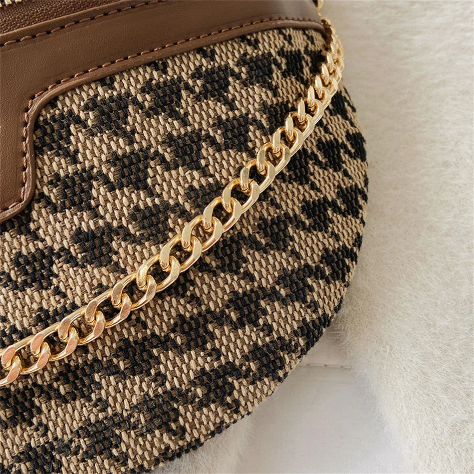 Pied-de-Poule Heuptas & Crossbody – Trendy Fanny Pack met Ruitpatroon – Chic & Praktisch