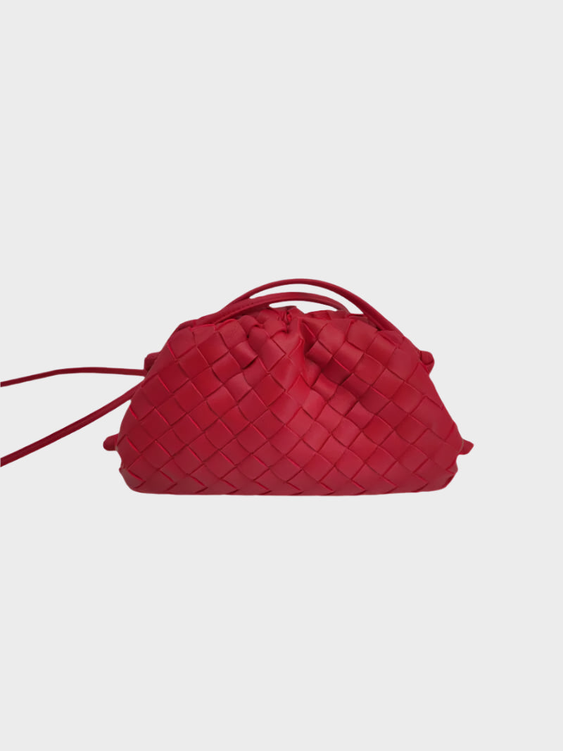 Amelia | Mini Gevlochten Vegan Leren Schoudertas voor Dames – Compact & Stijlvol