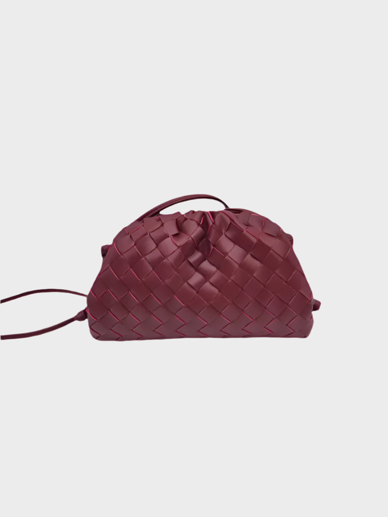 Amelia | Mini Gevlochten Vegan Leren Schoudertas voor Dames – Compact & Stijlvol