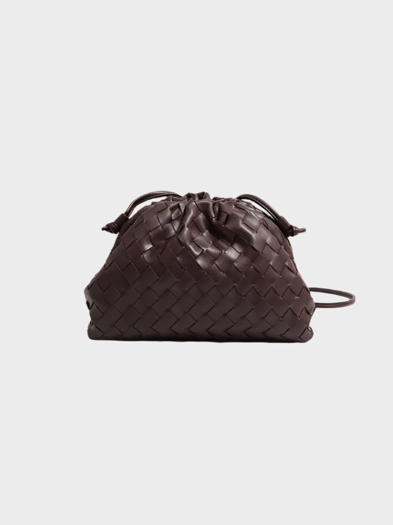 Amelia | Mini Gevlochten Vegan Leren Schoudertas voor Dames – Compact & Stijlvol