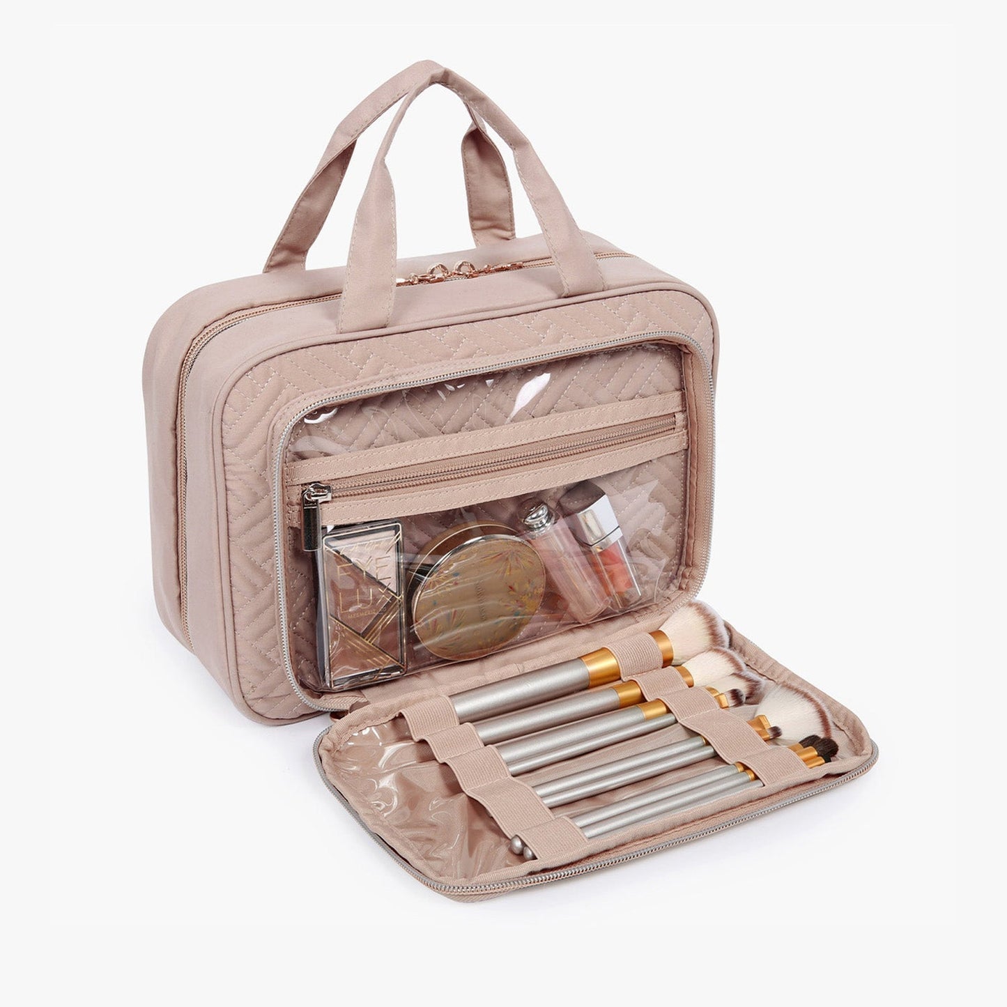 Waterdichte Toilettas met Doorzichtige Reisset – Luxe Opberg- & Make-up Tas voor Reizen