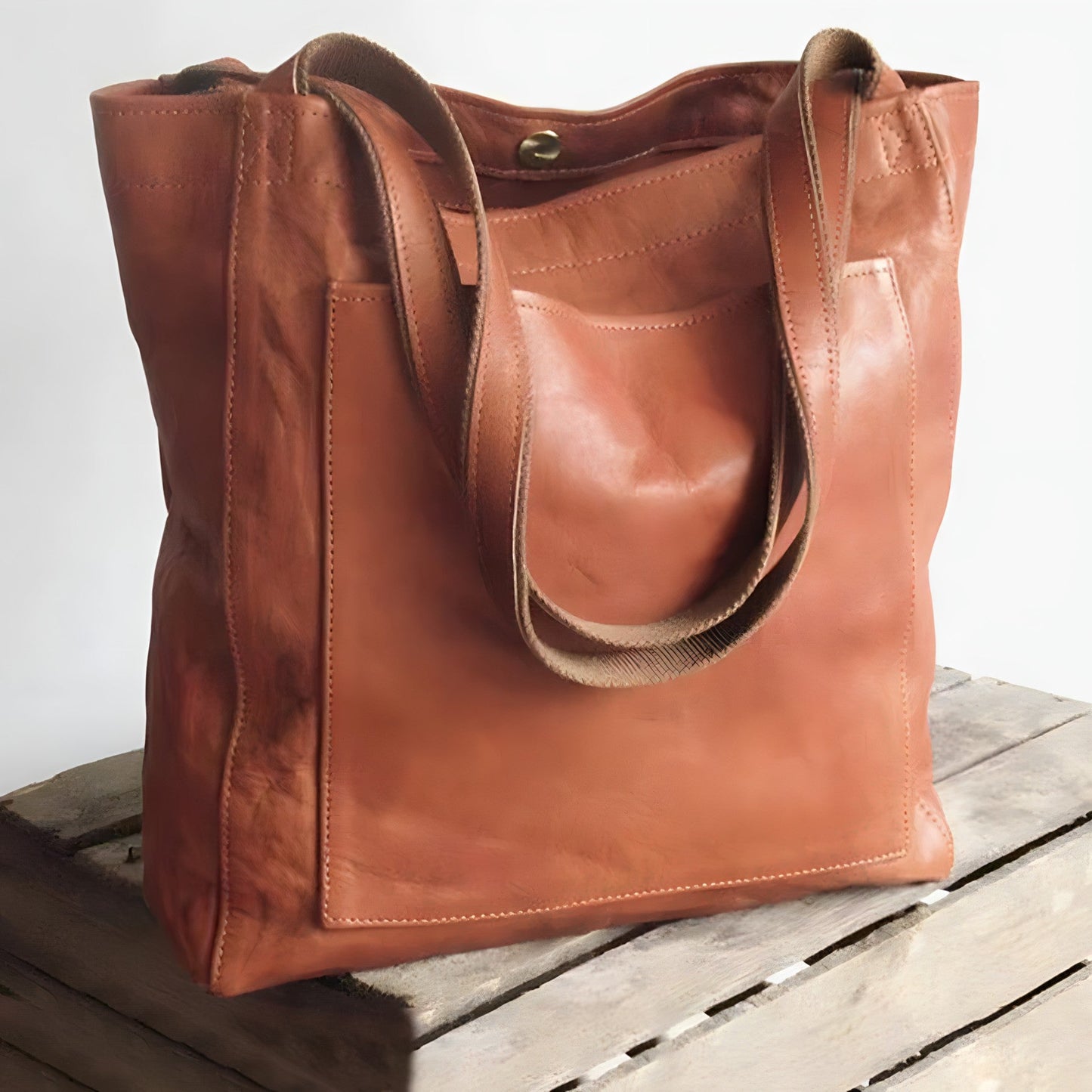 Leren Shopper Tas Dames – Ruime Schoudertas met Tijdloos Design