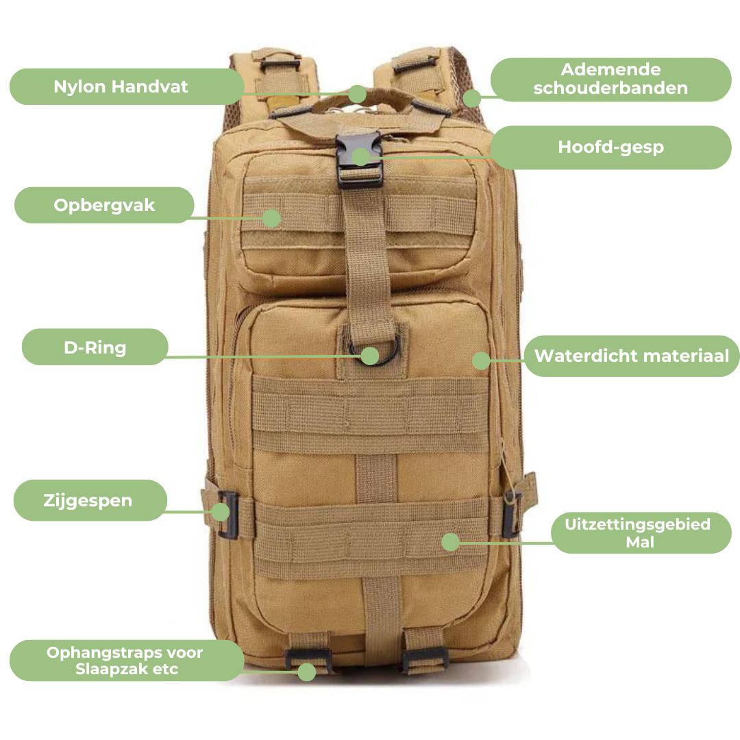 Tactische Rugzak 45L – Robuust & Veelzijdig