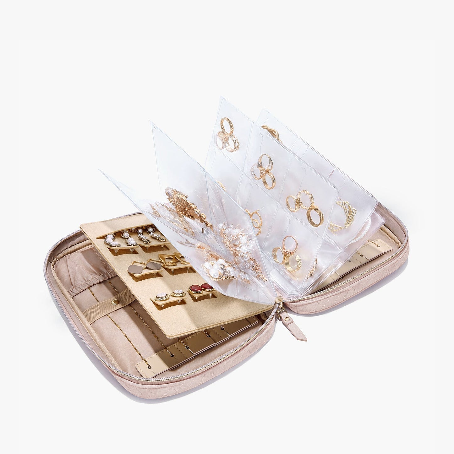 Luxe Sieradendoos voor Reizen – Compacte Organizer voor Ringen, Kettingen & Oorbellen