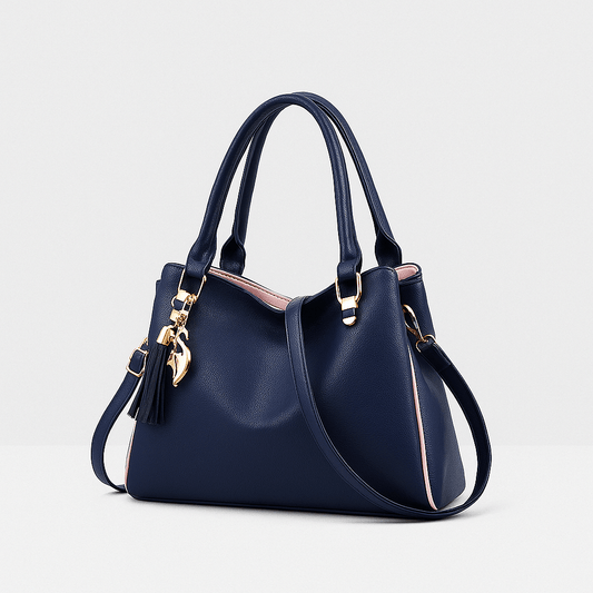 Trendy Zwarte Dames Handtas –  Verstelbare Schouderriem